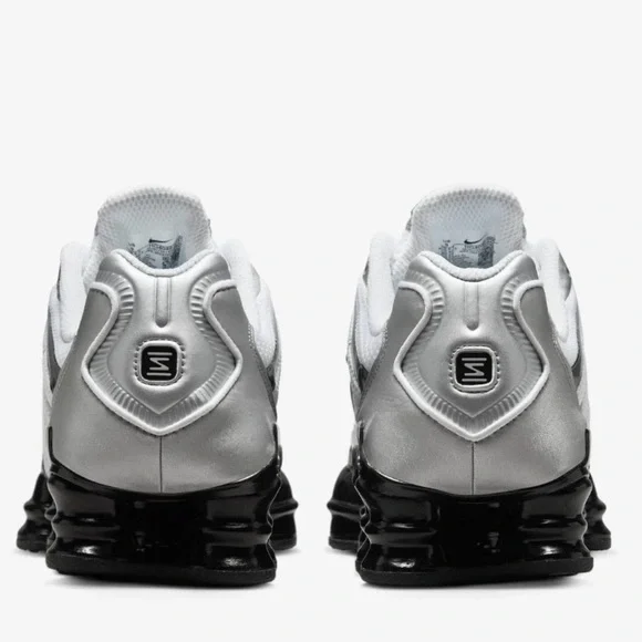 Nike Shox TL 'Metallic Silver Black' NBY Shoe HQ4049-001 Women Size 7.5 NEW - Picture 6 of 8